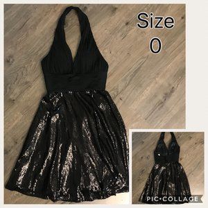 Black Halter Cocktail Dress